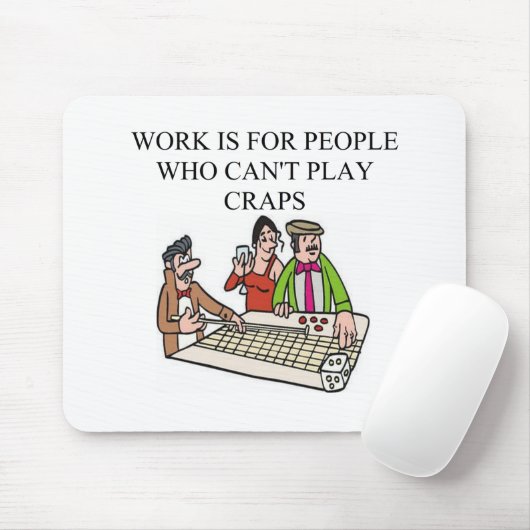Würfel- und Mistspieler Mousepad (Mit Mouse)