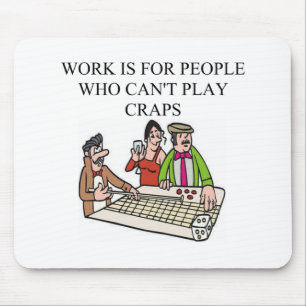 Würfel- und Mistspieler Mousepad