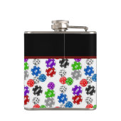 Würfel und Poker Flachmann (Rückseite)