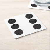 Würfel-Untersetzer Rechteckiger Pappuntersetzer (angewinkelt)