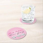 Würfel-Untersetzer Runder Pappuntersetzer (Vor Ort)