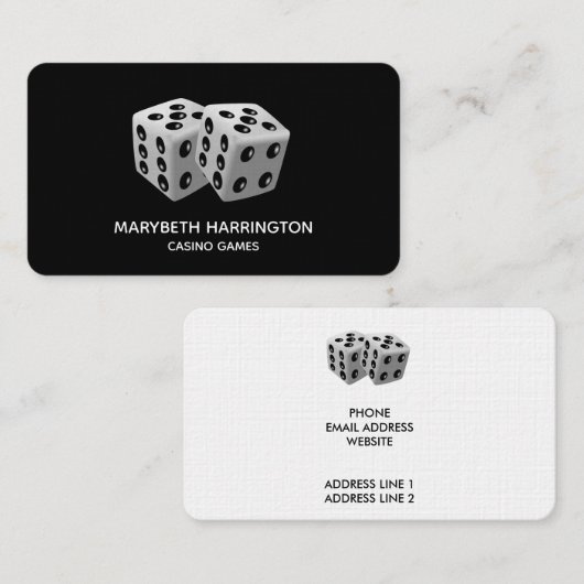 Würfel Visitenkarte (Vorne/Hinten)