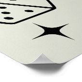 Würfel Wall Art, Gefühl Lucky Poster, Würfel Print Poster (Ecke)