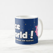 Würfel-Welt! Kaffee-Tasse *NEW Kaffeetasse (VorderseiteRechts)