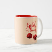 Würfel Zweifarbige Tasse (VorderseiteRechts)