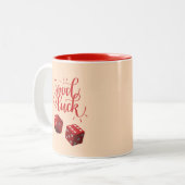 Würfel Zweifarbige Tasse (Vorderseite Links)