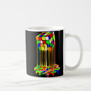 würfelfarbige phantastische Grafik Kaffeetasse