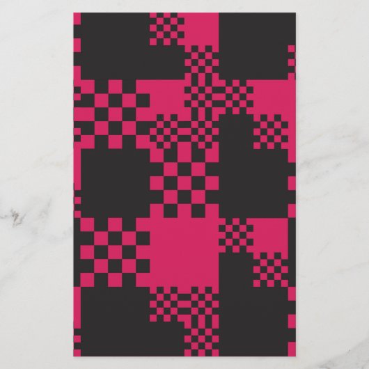 würfelförmige Gestalt Briefpapier (Vorderseite)