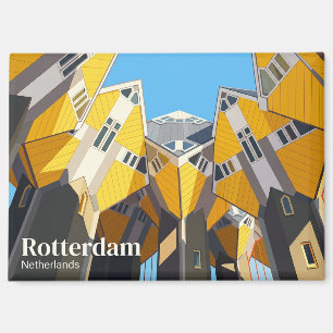 Würfelhäuser Niederlande Magnet