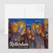 Würfelhäuser Niederlande Postkarte (Vorne/Hinten)