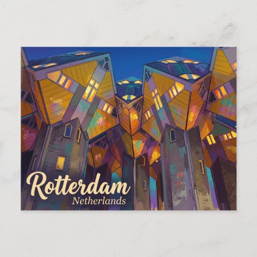 Würfelhäuser Niederlande Postkarte (Vorderseite)