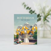 Würfelhäuser Niederlande Postkarte (Stehend Vorderseite)