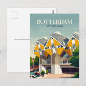Würfelhäuser Niederlande Postkarte (Vorne/Hinten)