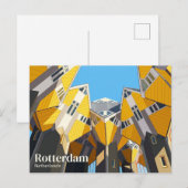 Würfelhäuser Niederlande Postkarte (Vorne/Hinten)