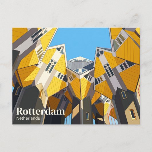 Würfelhäuser Niederlande Postkarte (Vorderseite)