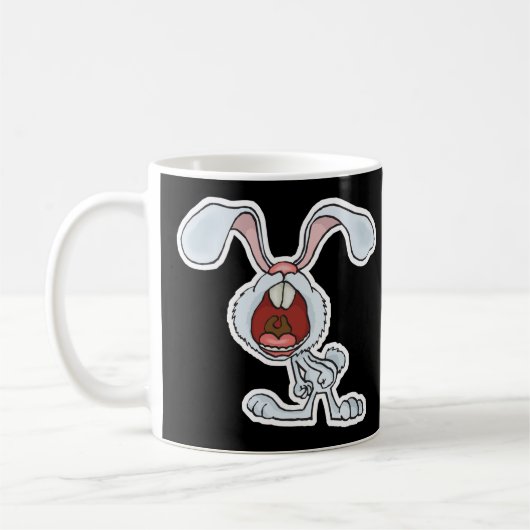 würfeliges Kaninchen Kaffeetasse (Links)