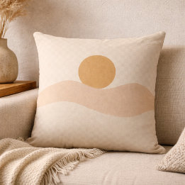 Würfelkissen mit warmer Wüsten-Glow Kissen