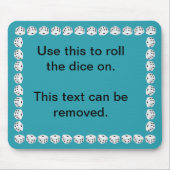 Würfelmatte Mousepad (Vorne)