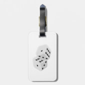 Würfeln Gepäckanhänger (Rückseite vertikal)