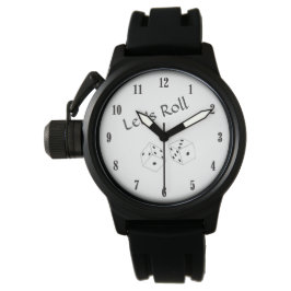 Würfeln wir mit schwarzen Zahlen Armbanduhr