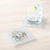 Würfelrahmen Blumen: Untersetzer "Meine Küche" (Schrägansicht)