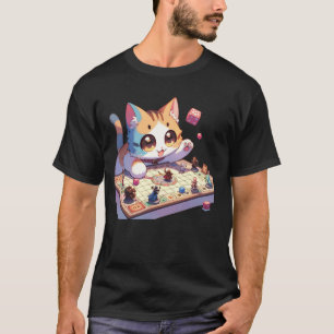 Würfelspiel Katzen Spiel Tierliebhaber Brettspiel T-Shirt