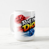 Würfelwurf-Bewegungstasse Kaffeetasse (Vorderseite Links)