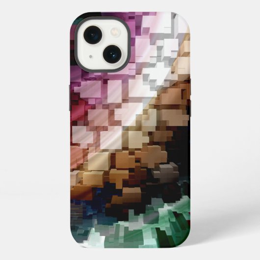 Würfelzentrischer Dunkler Wind iPhone Hülle (Rückseite)