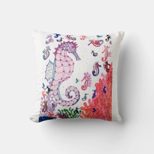 Wurfkissen. Design "Seepferdchen" Kissen