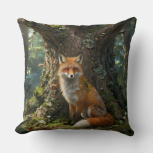 Wurfkissen Fuchs im Wald Kissen