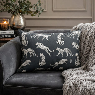 Wurfkissen Kissen mit Cheetah-Muster im Lendenbe