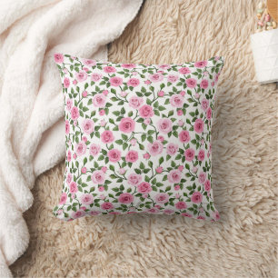 Wurfkissen mit rosa Rosen Kissen