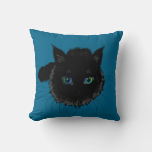 Wurfkissen mit schwarzer Katze Kissen