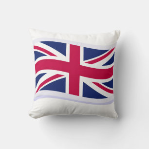 Wurfkissen mit Union Jack (Vorderseite) 40,6cm Kissen