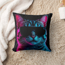 Wurfkissen Neonkatze Kissen