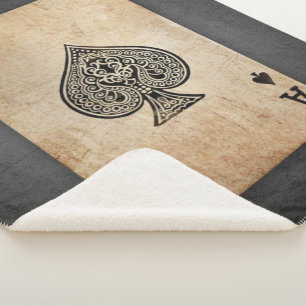 Wurfkissen Pik-Ass Sherpadecke