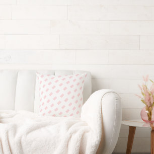 Wurfkissen Pink & Weiß Quadrat Kissen