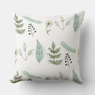 Wurfkissen - Sommerblätter Design 2 Kissen