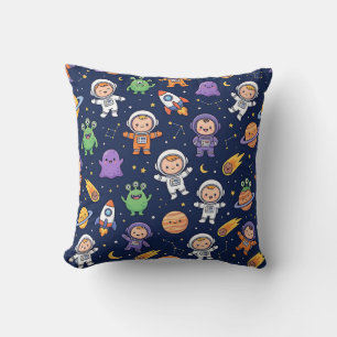 Wurfkissen Space Rocket – Astronaut Alien Design Kissen