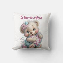 Wurfkissen Teddybär Baby Shower