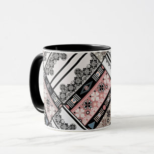 Wurfkissen Tribal ethno traditionell geometrisch Tasse