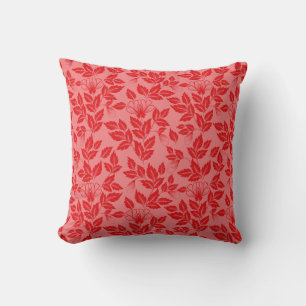 Wurfkissen - Vintage-Blumenmuster Rot Kissen