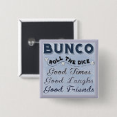 Würfle Bunco Knopf Button (Vorne & Hinten)
