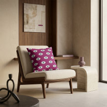Wurfmuster-Kissen | Berry Lila