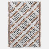 WURFS-DECKE - nicht aller Whisky ist BOURBON! Decke (Vorderseite Vertikal)