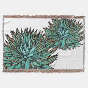 Wurfs-Decken - stachelige grüne Agave Decke