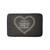 Wurfs-Güte mag herum Confetti Badematte (Vorderseite)