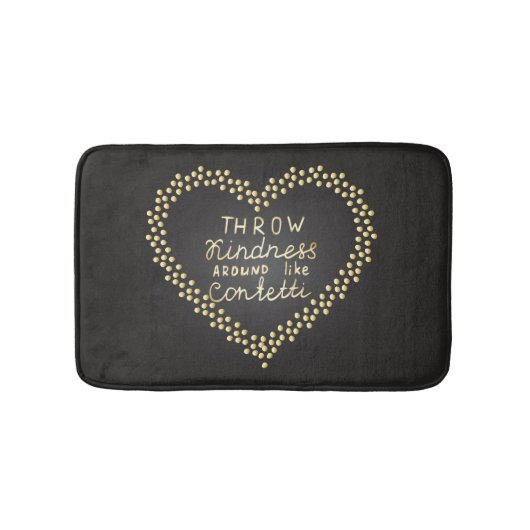 Wurfs-Güte mag herum Confetti Badematte (Vorderseite)