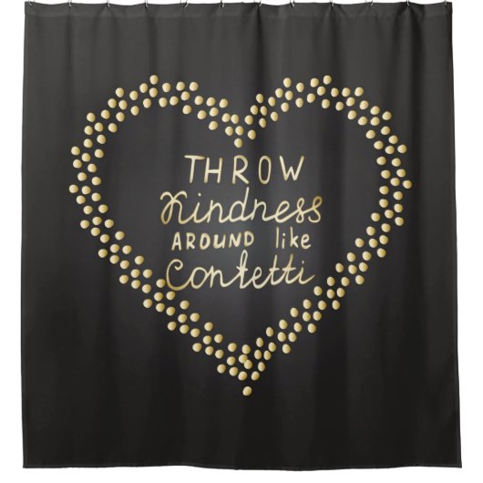 Wurfs-Güte mag herum Confetti Duschvorhang (Vorderseite)
