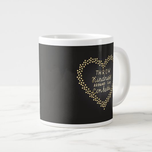 Wurfs-Güte mag herum Confetti Jumbo-Tasse (Vorderseite Rechts)